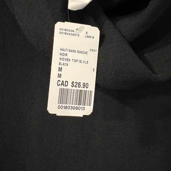 Forever 21 Black Cowl Beck Crop BNWT - Picture 2 of 4